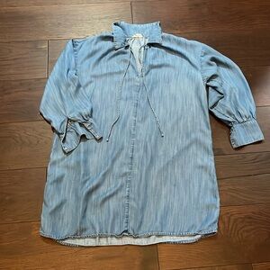 Lou & Grey chambray dress size medium